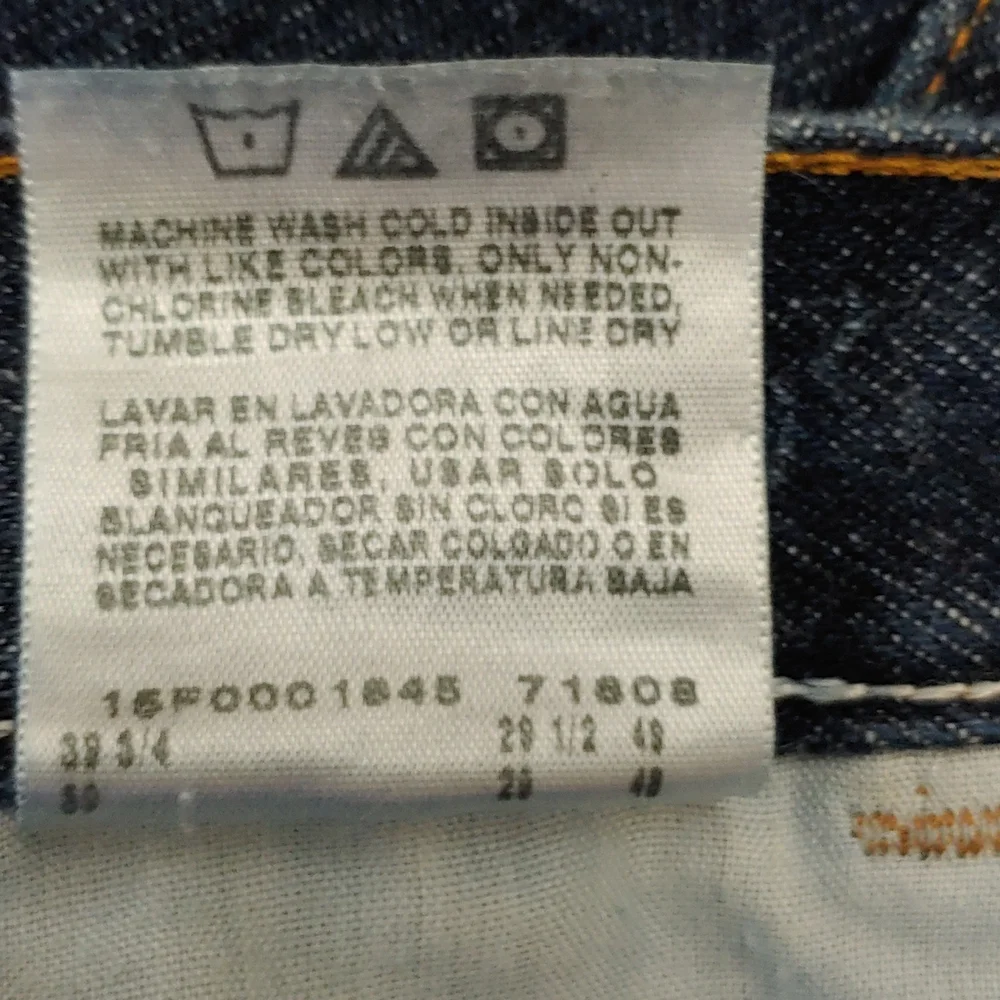 Rustler Men's Size 38W 100% Cotton Straight Legged Jeans